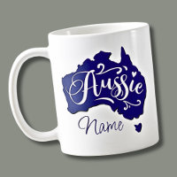 Add Name - Aussie on Australia Map 