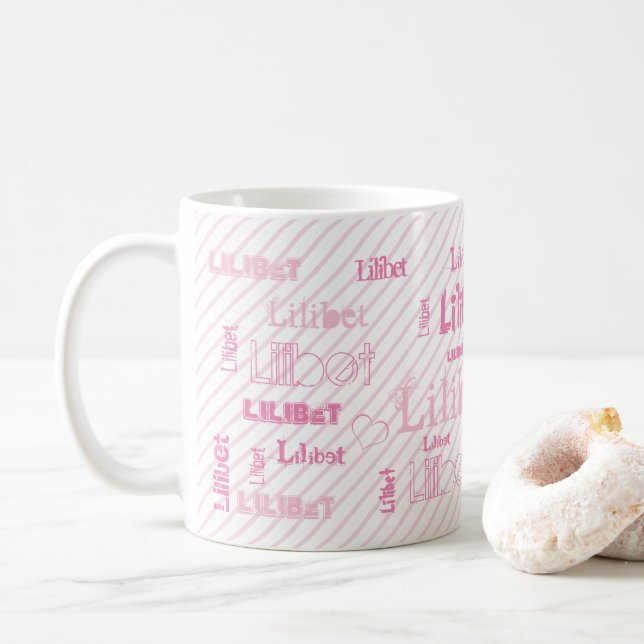 ADD NAME Bff Friend Daughter Granddaughter Sister Coffee Mug (With Donut)