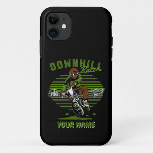 Add Name BMX Downhill Racer Extreme Bike Rider iPhone 11 Case