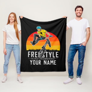 Add Name BMX Freestyle World Championship Fleece Blanket