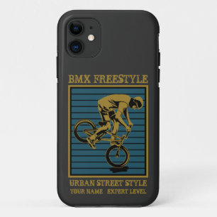 Add Name Change All Text BMX Freestyle Urban Level iPhone 11 Case