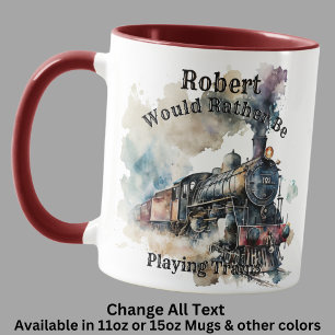 Add Name Change ALL Text Easily Distracted Steam   Mug