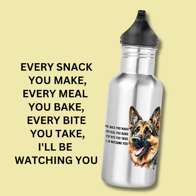 Add Name Change ALL Text, Every Snack Watching You 532 Ml Water Bottle (Creator Uploaded)