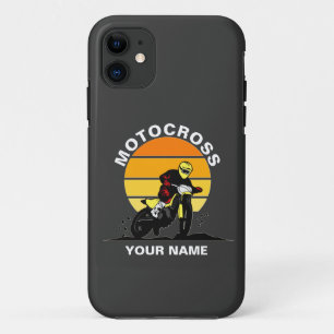 Add Name Change ALL Text Motocross Motorcycle      iPhone 11 Case