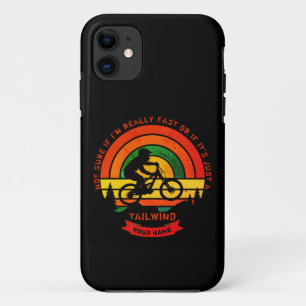 Add Name Change All Text Mountain Bike Tailwind    iPhone 11 Case