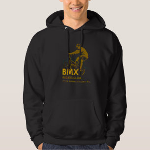 Add Name Change Text BMX Riders Club Urban City    Hoodie