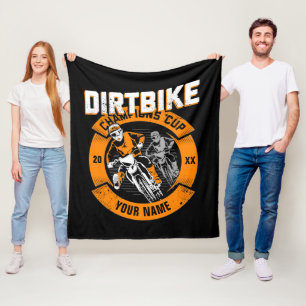 Add Name Change Year Dirt Bike Champions Cup       Fleece Blanket