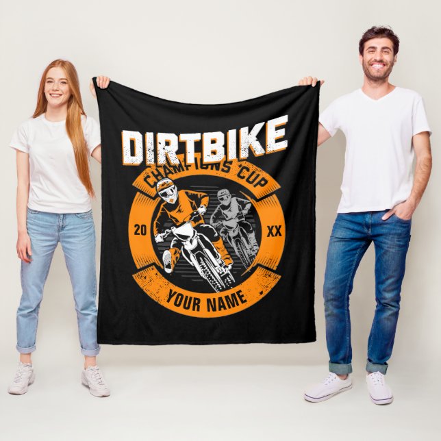 Add Name Change Year Dirt Bike Champions Cup       Fleece Blanket (In Situ)