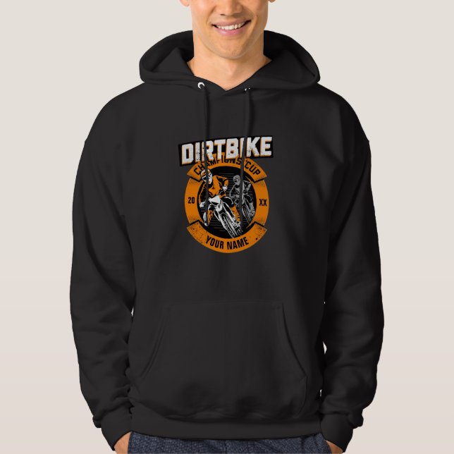 Add Name Change Year Dirt Bike Champions Cup       Hoodie (Front)