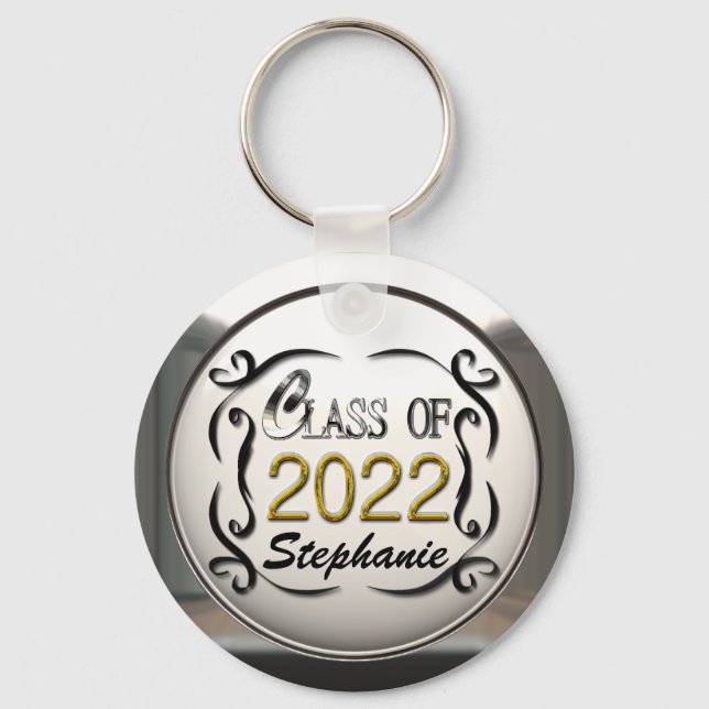 Add Name Class Of 2022 Graduation Keychain (Front)