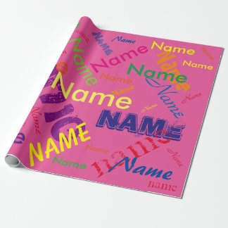 Add Name Custom Wrapping Paper