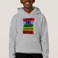 Add Name Eat Sleep Scooter Repeat