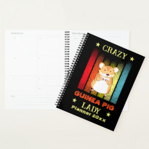 Add Name Edit Text Crazy Guinea Pig Lady  Planner