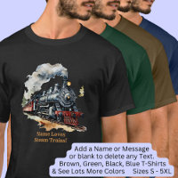 Add Name Fantasy Steam Engine Locomotive Painting 