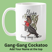 Add Name Gang-Gang Cockatoo Australian Bird Animal