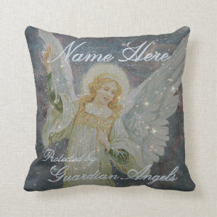 Add Name Guardian Angel Cushion