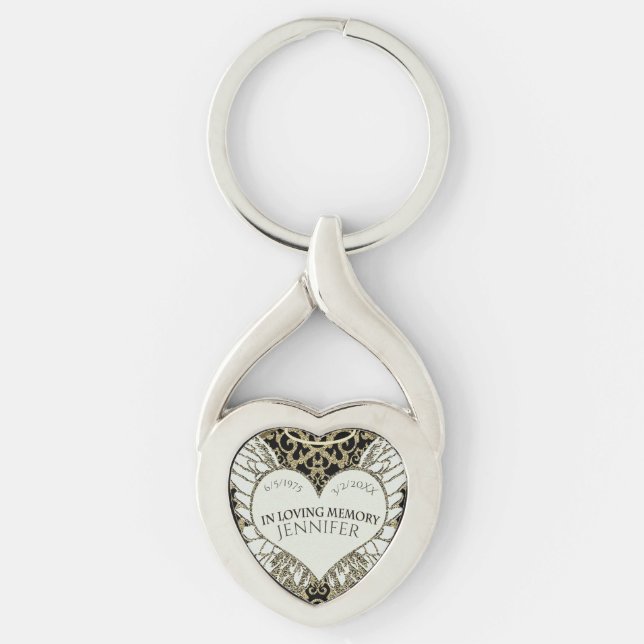 Add Name In Loving Memory Key Ring (Front)