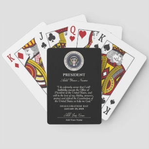 Add Name Inauguration Day January 20, 2025 Playing Cards