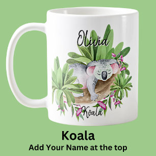 Add Name Koala Australian Animal Marsupial Coffee Mug