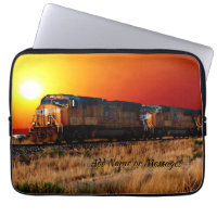 Add Name Message - Sunset Diesel Locomotive Train