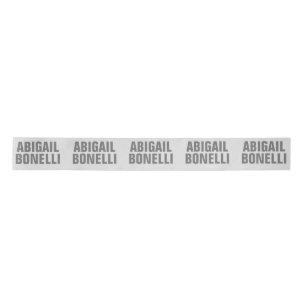 Add name minimalist bold modern grey chic satin ribbon
