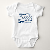 Add Name Mummy's Little Man Bodysuit