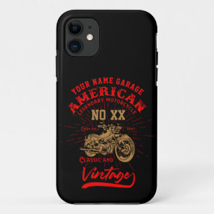 Add Name Number American Legendary Motorcycle      iPhone 11 Case