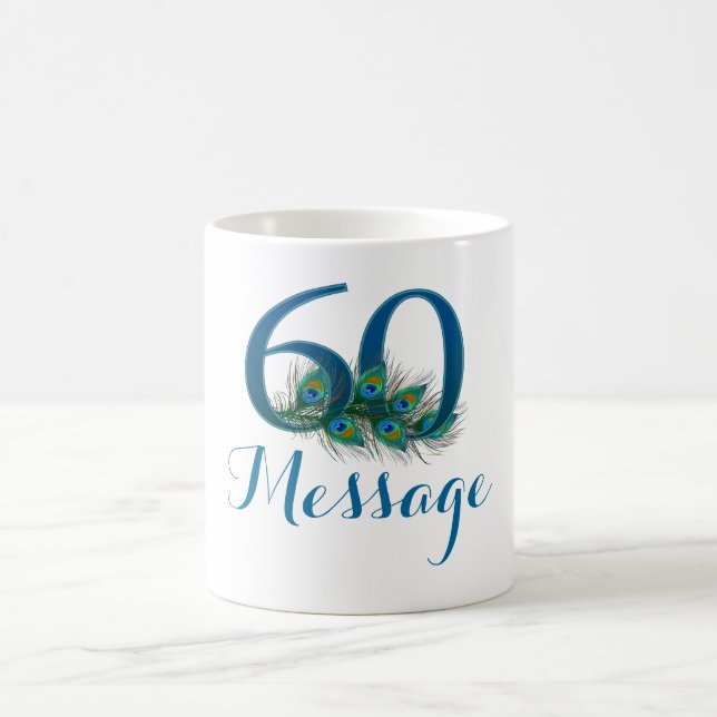 Add name personalised 60th Birthday mug (Center)
