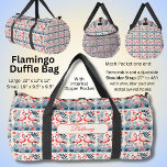 Add Name Pink Flamingo Design Duffle Bag<br><div class="desc">Add your Name to this Pink Flamingo Design Duffle Bag</div>