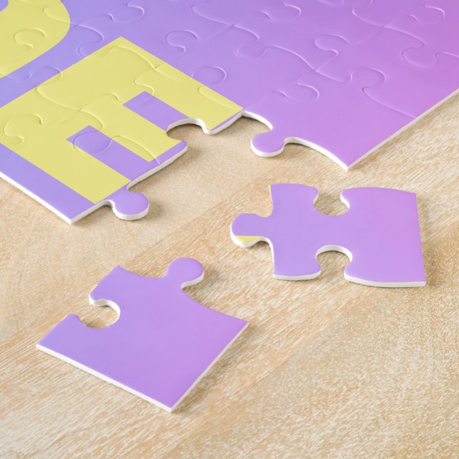 Add Name  Puzzle with Gift Box, 30 Oversized Piece (Side)