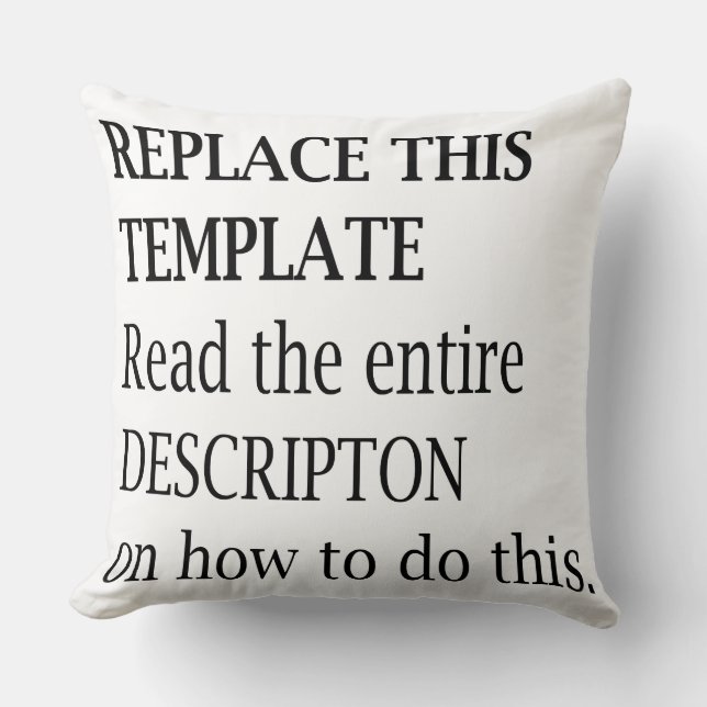 Add Name, Quote or Picture Cushion (Front)