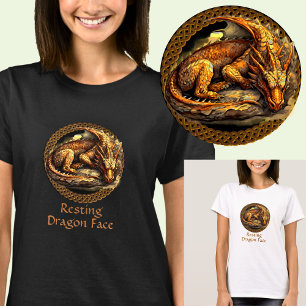 Add Name Resting Brown Dragon  T-Shirt