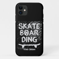 Add Name Scratched Skateboarding