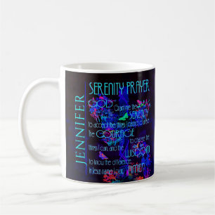 Add Name Serenity Prayer in Blue Coffee Mug
