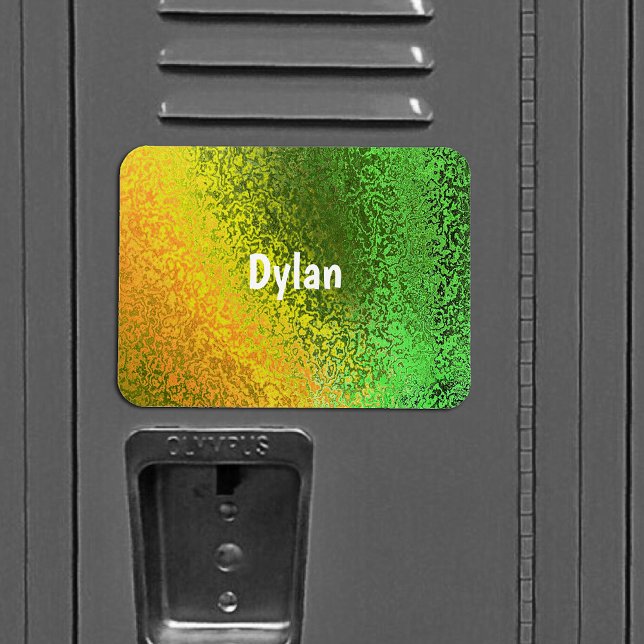Add Name Shades of Green & Yellow Premium Magnet (Add Name Shades of Green & Yellow Premium Magnet)