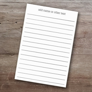 Add Name - Simple Serif Font with lines - gray Post-it Notes