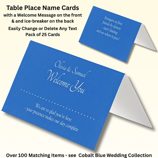 Add Name - Table Place Card - with Messages (Creator Uploaded)