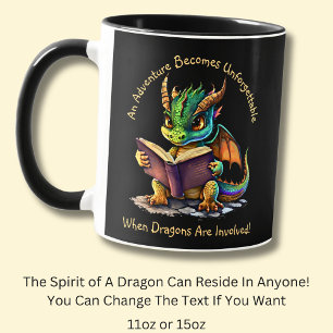Add Name Text, Adventure Unforgettable, Dragons Mug