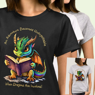 Add Name Text, Adventure Unforgettable, Dragons T-Shirt