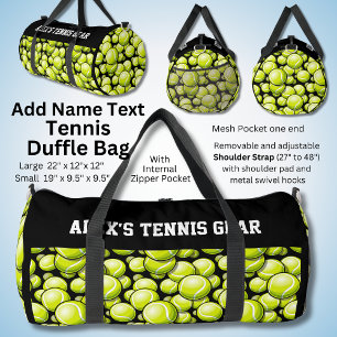 Add Name Text, Alex's Tennis Gear Duffle Bag
