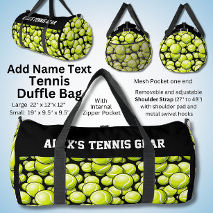 Add Name Text, Alex's Tennis Gear  Duffle Bag