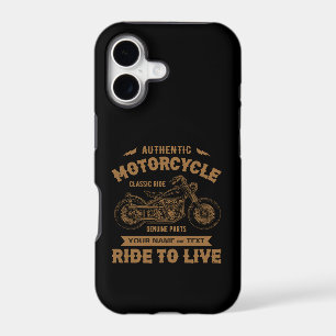 Add Name Text,  Authentic Motorcycle Classic Ride 