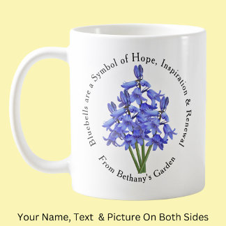 Add Name Text,  Bluebells Hope Inspiration Renewal Coffee Mug