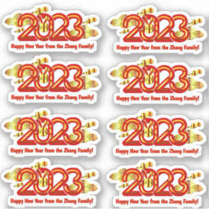Add Name Text Chinese New Year 2023 Year of Rabbit
