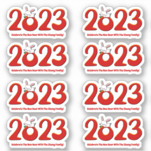 Add Name Text Chinese New Year 2023 Year of Rabbit