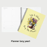 Add Name, Text - Life is Short,  Buy The Plant!   Planner<br><div class="desc">A Great Gift for any Gardener - you can change the text to your own message.</div>