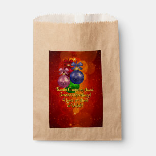 Add Name Text Matching Christmas Favour Bag