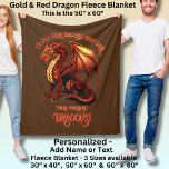 Add Name Text - Only Here Because Said Dragons!    Fleece Blanket<br><div class="desc">Add a Name  or Change Text  - I'm Only Here Because They Said There Would Be Dragons! - -  See my store for lots more great Dragon Gift Ideas</div>