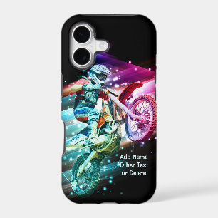 Add Name Text (or Delete) Motocross Bike Rider