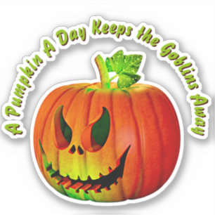 Add Name Text, Pumpkin A Day Keeps Goblins Away 3D